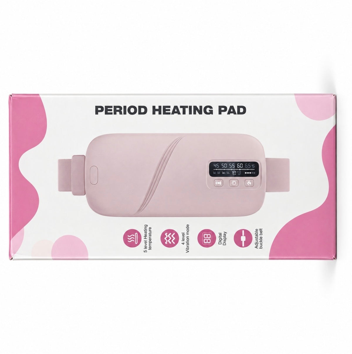 CozyFlow Period Comfort Belt - Heat and Massage